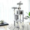 Unique Designing Sisal Cat Tree Pet Window Luxury Chair Kitten Jumping Bed House For Cat Scratching Post Funny Hanging Ball