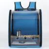 Bird Cage House Parrot Carrier with Perch Feeders Bird Large Space Breathable Portable Travel Bag Transparent Pet Accessories