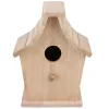 Pet Bird House Wooden Bird Hanging Bird House Warm Breeding Box Natural Wooden Bird Cage Birdhouse Wooden Box Resting Place