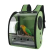 Bird Cage House Parrot Carrier with Perch Feeders Bird Large Space Breathable Portable Travel Bag Transparent Pet Accessories