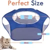 Portable Small Pet Cage Transparent Hedgehog Cage Tent Pet Playpen Open Folding Yard Fence For Dog Hamster Rabbit Guinea Pig