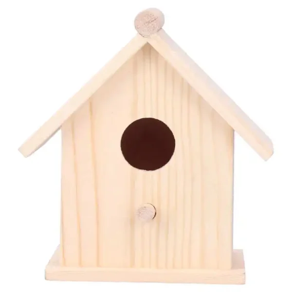 Pet Bird House Wooden Bird Hanging Bird House Warm Breeding Box Natural Wooden Bird Cage Birdhouse Wooden Box Resting Place