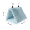 Pet Parrot Hammock Bird Hanging Bed House Plush Winter Warm Cage Nest Tent