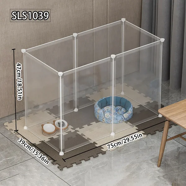 kf-S0108113edd8e46e2a5b70783c8c53183Q Pet pen Dog cage Indoor kennel fence Dog pen Dog cat free splicing cage dog cage Cat cage rabbit