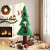 63 Inches Cat Tree for Indoor Kitty/Tower with 3 Condos/ 5ft Christmas Tree Party Decoration/Activity Center Play House