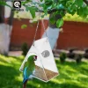 Smart Birds Hanging Feeder Acrylic with Camera Home Pet Bird Feeder Transparent 1080P HD Easy Installation Pet Accessories