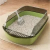 Large Capacity Cat Litter Box Splashproof Semi-enclosed Kitty Sandbox with Litter Scoop Cat Toilet Cleaning Basin Pet Supplies