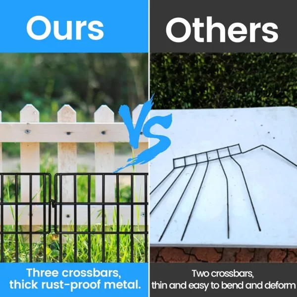 22 Pack Animal Barrier Fences, 1.5" Gap No Panels, Patio Total 22 ft(L)×16 in(H), Houses, Kennels