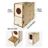 bird feed sieve blower with filter wooden assembly box grain Splitter Shell Separator Chaff Blowing Machine Bird Food SkinBlower