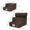 Hot Dog House Dog Stairs Pet 3 Steps Stairs for Small Dog Cat Pet Ramp Ladder Anti-slip Removable Dogs Bed Stairs Pet Supplies