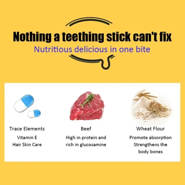 New Dog Snacks Teething Sticks 28g Teeth Cleansing Bone Fresh Ingredients Flavorful Nutritious Healthy Pet Puppy Snacks Foods