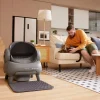 White Neakasa M1 Large Low noise Odor Eliminator App Control Intelligent Electric Self Cleaning Smart Automatic Cat Litter Box