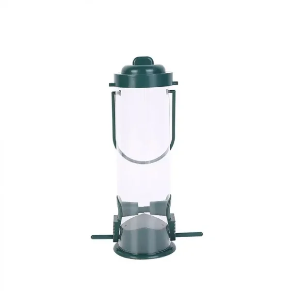Dangling Bird Feeder Squirrel Proof Bird Food Container PP Bird Food Dispenser Container Tubular Bird Feeders for Pet Supplies