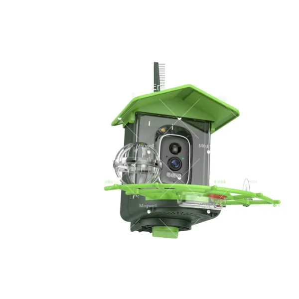 2024 Smart Bird Feeder Outdoor with AI Recognition - 4K Solar Camera, 8L Waterproof & Squirrel-Proof Design