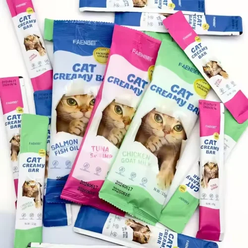 factory direct sales pet snacks cat food wet food cat creamy bar cat treats snacks strips