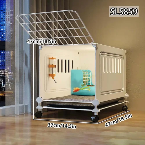 Rabbit Cage Household Extra Large Double-Layer Indoor Special Automatic Feces Cleaning Guinea Pig Cage Two-Story Platform Small House