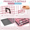 48 inch dog cage dog house folding metal wire dog cage