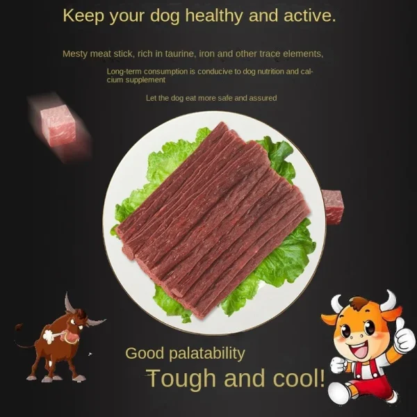 Pet Food Dog and Cat Snacks Delicious Beef Strips Healthy and Delicious Teething Beef Strips Nutritious Pet Food for Cats Dogs