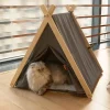 Modern Pet Tent for Home Four Seasons Universal Enclosed Dog Houses with Cushion Creative Unique Household Outdoor Dog Kennel Z