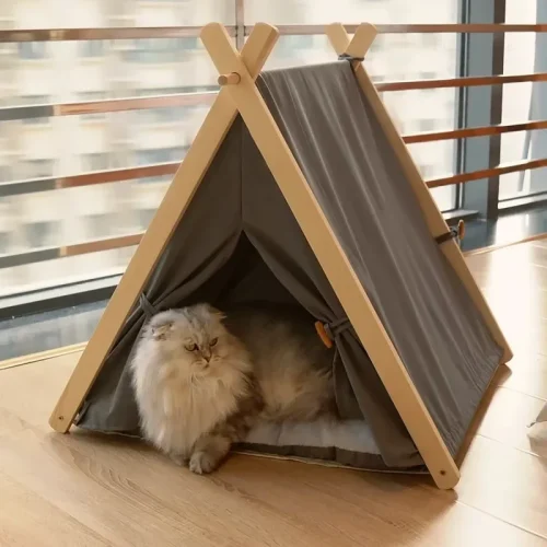 Modern Pet Tent for Home Four Seasons Universal Enclosed Dog Houses with Cushion Creative Unique Household Outdoor Dog Kennel Z