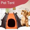 Pet Tents For Small Dogs Polyester Dog Tent For Camping Outdoor Waterproof Camping Supplies Supportive Foldable Pet House