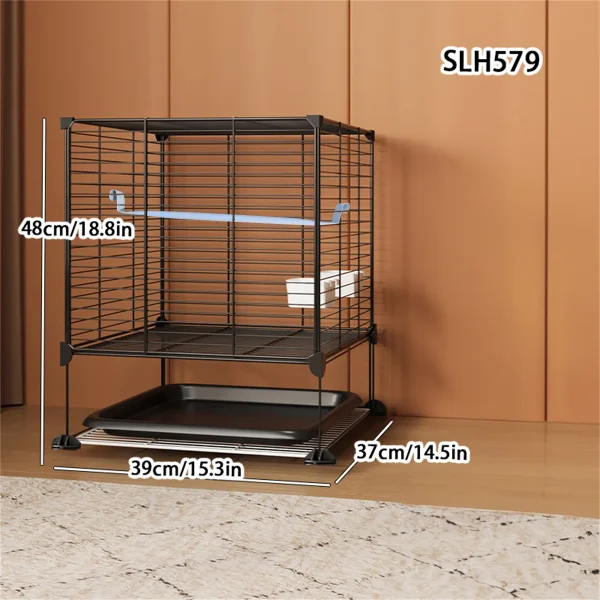 Bird Cage Household Large Tiger Skin Cockatiel Luxury House Splash-Proof New Small Thrush Dandan Myna Special