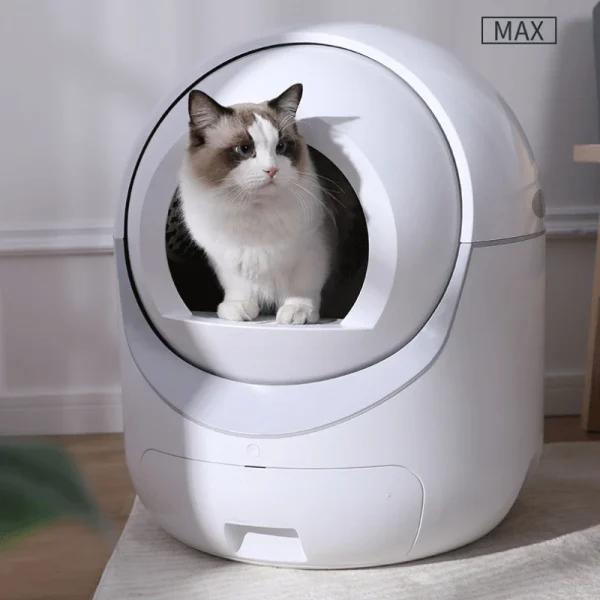 Electric Cat Toilet Extra Large Intelligent Cat Litter Box Fully Enclosed Poop Shovel Fully Automatic Cat Litter Box Low Noise