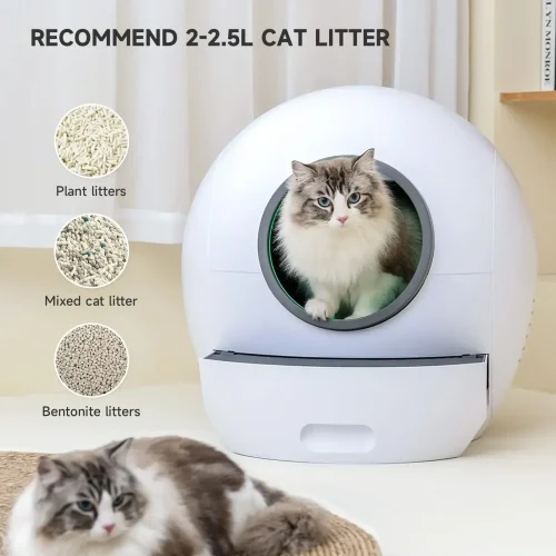 -warehouse shipping large automatic Cat Litter Toilet Furniture auto smart intelligent self cleaning cat litter box