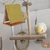 Bird House Parrot Sleeping Bed Scratch Resistant Imitate Rattan Swing Cage Accessory For Lovebirds Parakeet Cockatiels Budgies