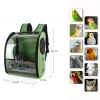 Bird Cage House Parrot Carrier with Perch Feeders Bird Large Space Breathable Portable Travel Bag Transparent Pet Accessories