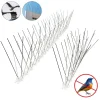1-10Pcs Pigeon Spikes Stainless Steel Bird Spike Bird Deterrent Wire Spikes Keep Birds Away Proof Nails for Fence Roof Blacony