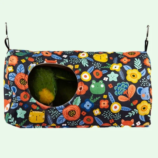 Parrot Nest Hammock Happy Snuggle Hanging Tent Winter Warm House Small Animal Hideaway for Hamsters Budgies Conures