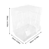 Iron Birdcage White Portable Wire Parrot Cage For Outing Pet Bird Cage Breathing Space Bird Cages Nests Pet Products