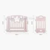 Modern Plastic Dog Houses Safety Dog Fence Home Pet Cat Kennel Small Dogs Indoor Isolation with Toilet Dog Cage Pet Supplies