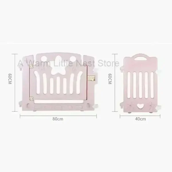 kf-S20a284e631b943099966f5863c0e590bC Modern Plastic Dog Houses Safety Dog Fence Home Pet Cat Kennel Small Dogs Indoor Isolation with Toilet Dog Cage Pet Supplies