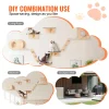 SucceBuy Wall Mounted Cat Shelves Cat Wall Shelves and Perches with Jumping Boards Hammocks & Cat Tree Cat Furniture and Shelves
