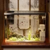 PET+ABS Fish Tank New Transparent with Lid Aquarium Drop Resistant Hydroponic Tank Turtle Tank Home Lazy Fish Tank
