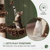 68 Inches Multi-Level Large Cat Tree Tower with Cat Condo/Cozy Plush Cat Perches/Sisal Scratching Posts & Hammocks Leopard Print