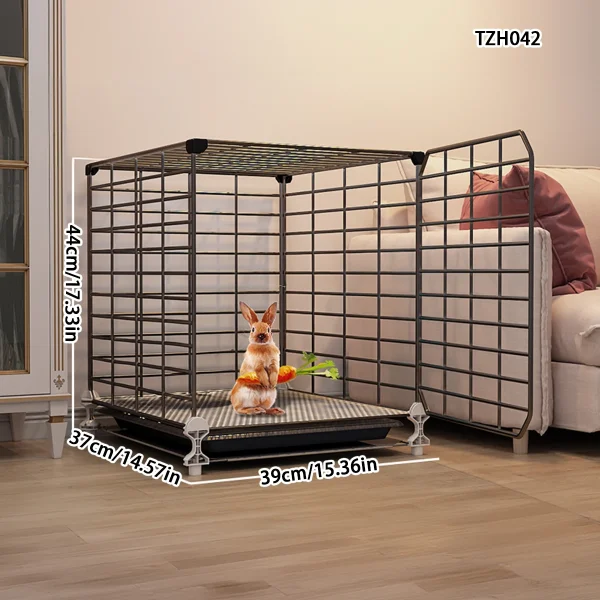 Rabbit Cage Double-Layer Household Extra-Large Automatic Feces Cleaning Guinea Pig Dwarf Rabbit Cage Indoor Special Two-Story Platform