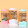 Automatic Parrot Feeder Smart Clear Parakeet Feeder Dispenser Squirrel-Proof Food Container Large Capacity Drinker Cage