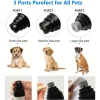 Dog Nail Grinder - Dog Nail Grinder with 3 Grinding Ports - Silent Rechargeable Electric Nail Trimmer for Small to Large Dogs