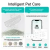 Automatic Cat Litter Box Self Cleaning with App Control & Cat Litter Mat & Door Curtain Smart Cat Toilet for Multiple Large Cats