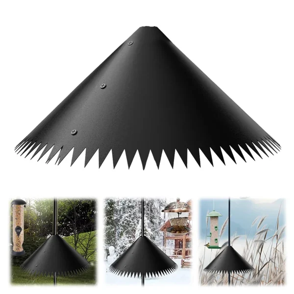 2pcs 14/16/18in Squirrel Baffle Outdoor Wrap Around Squirrel Baffle Squirrel Proof Bird Buddy Accessories for Bird Feeder Pole