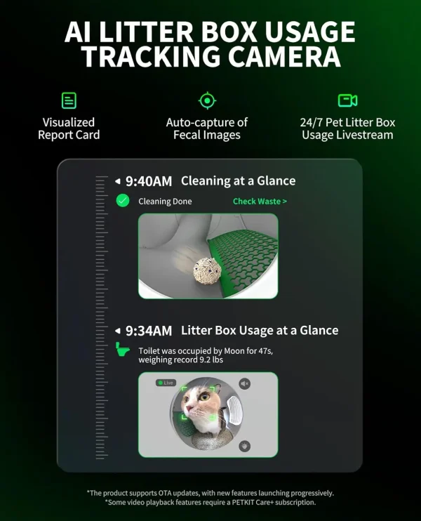 PETKIT PUROBOT MAX PRO Automatic Smart Cat Litter Box Self Cleaning AI-Camera Pet Toilet Odor Removal App Control Global Version