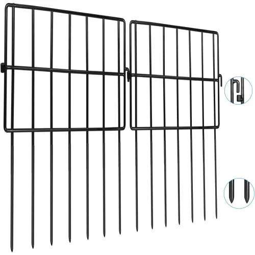 22 Pack Animal Barrier Fences, 1.5" Gap No Panels, Patio Total 22 ft(L)×16 in(H), Houses, Kennels
