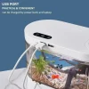 Creative Mini Fish Tank Desktop Aquarium USB Built-in Water Pump / LED Light / Filter Self-circulation Aquarium Goldfish Can
