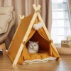 Modern Pet Tent for Home Four Seasons Universal Enclosed Dog Houses with Cushion Creative Unique Household Outdoor Dog Kennel Z