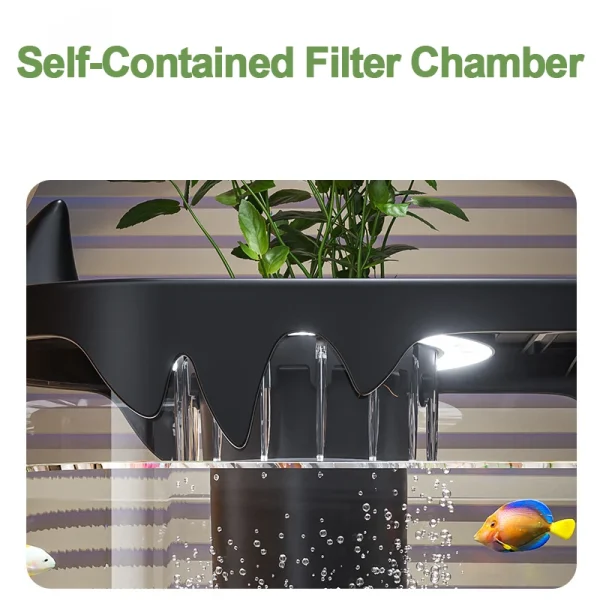 Fish Tank Living Room Small Mini Douyu Tank Household Tabletop Ecological Tank Self Circulating Back Filter Goldfish Tank