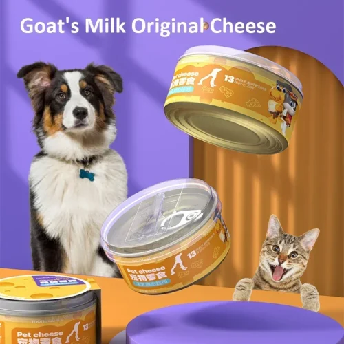 Cat Snacks Pet Food Goat's Milk Cheese Cake Dog Birthday Snacks Sugar Free Calcium Supplement Cheese Stick Cats Snacks Food