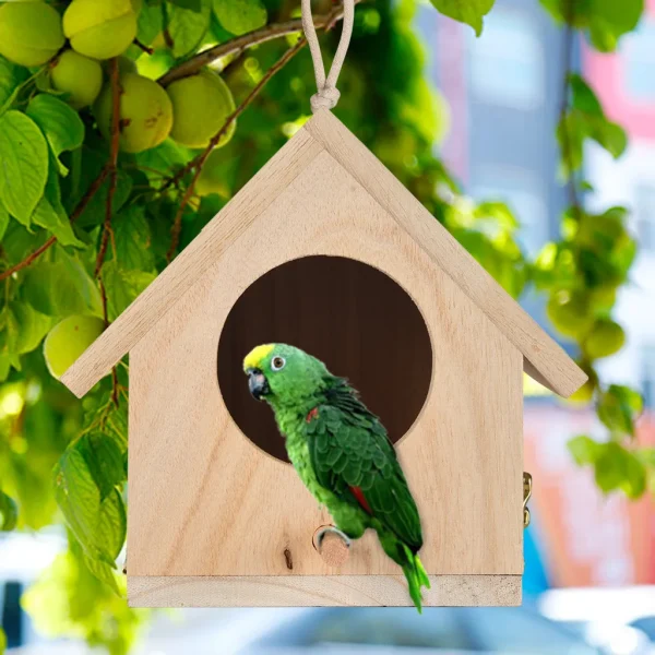 Hot Sale Wooden Large Nest Dox House Bird Bird Box Garden decoration Outdoor Wooden Boxes Bird Cages Nests Daily Necessities
